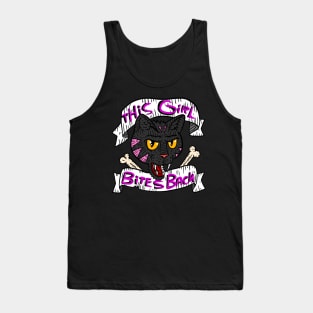 this girl bites back, feminism, girl power and self defense. Tank Top